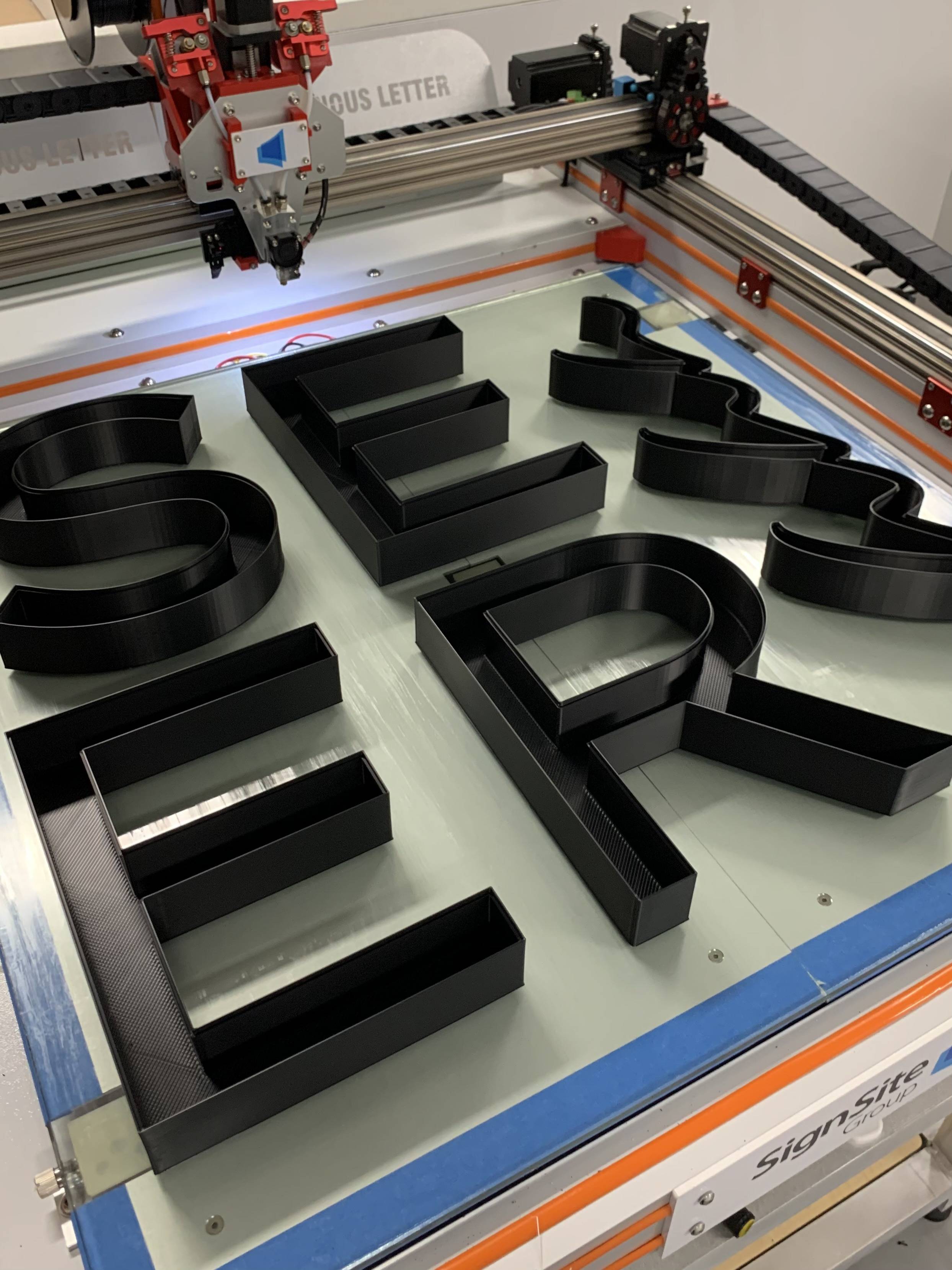 Secrets Shhh 3D Printed Signage