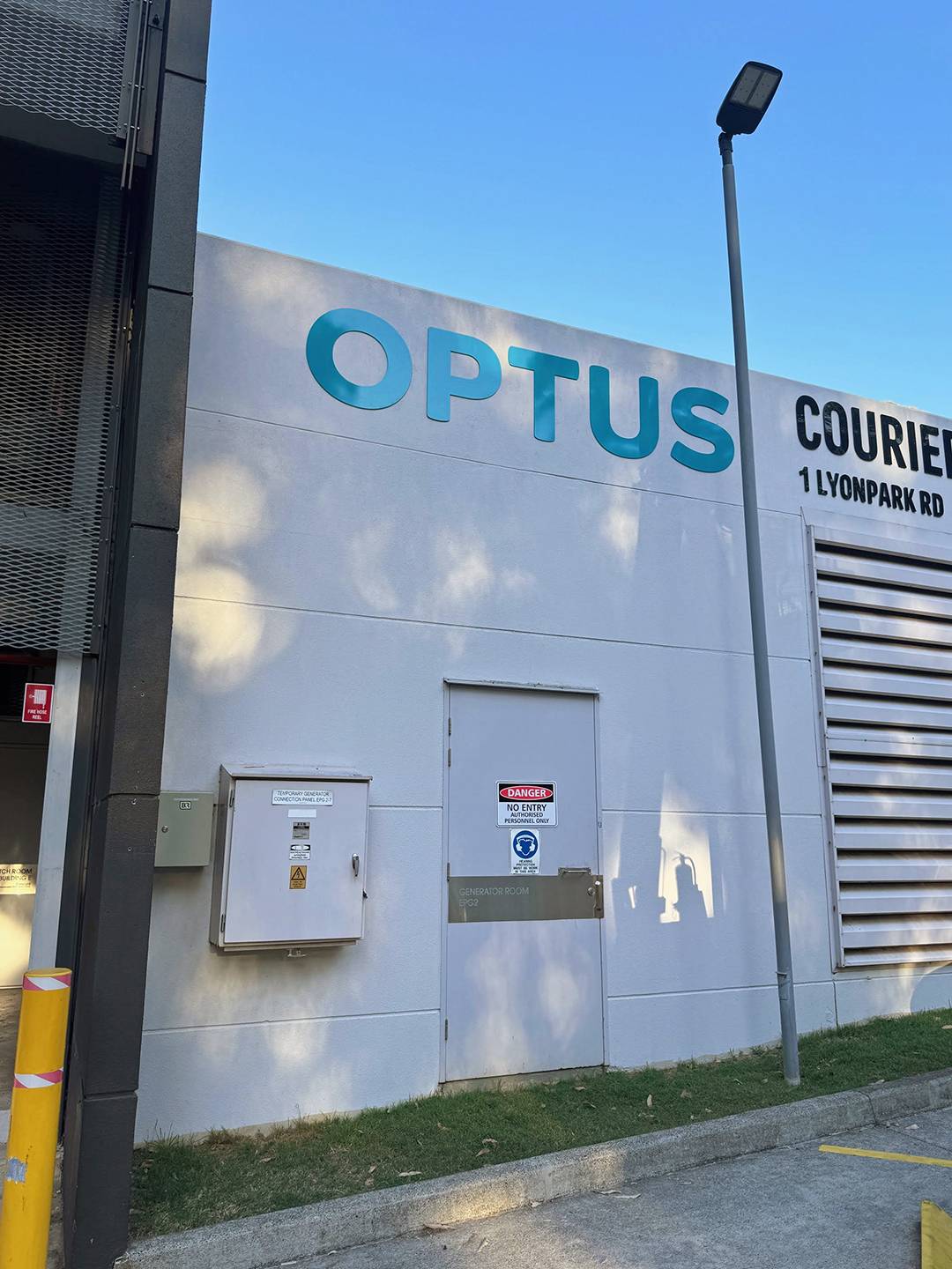 Optus Building Signs