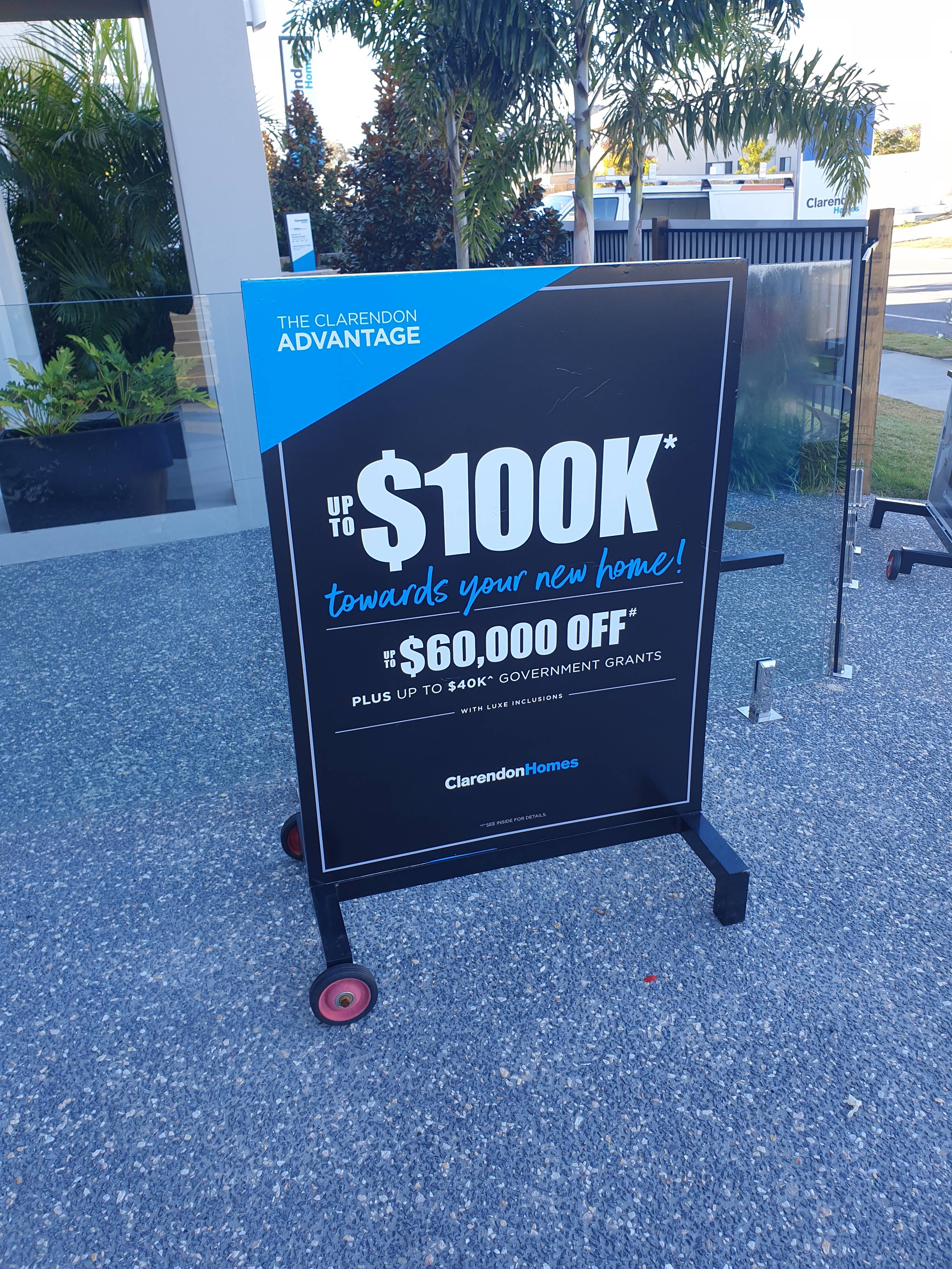 Clarendon Promotional Signs