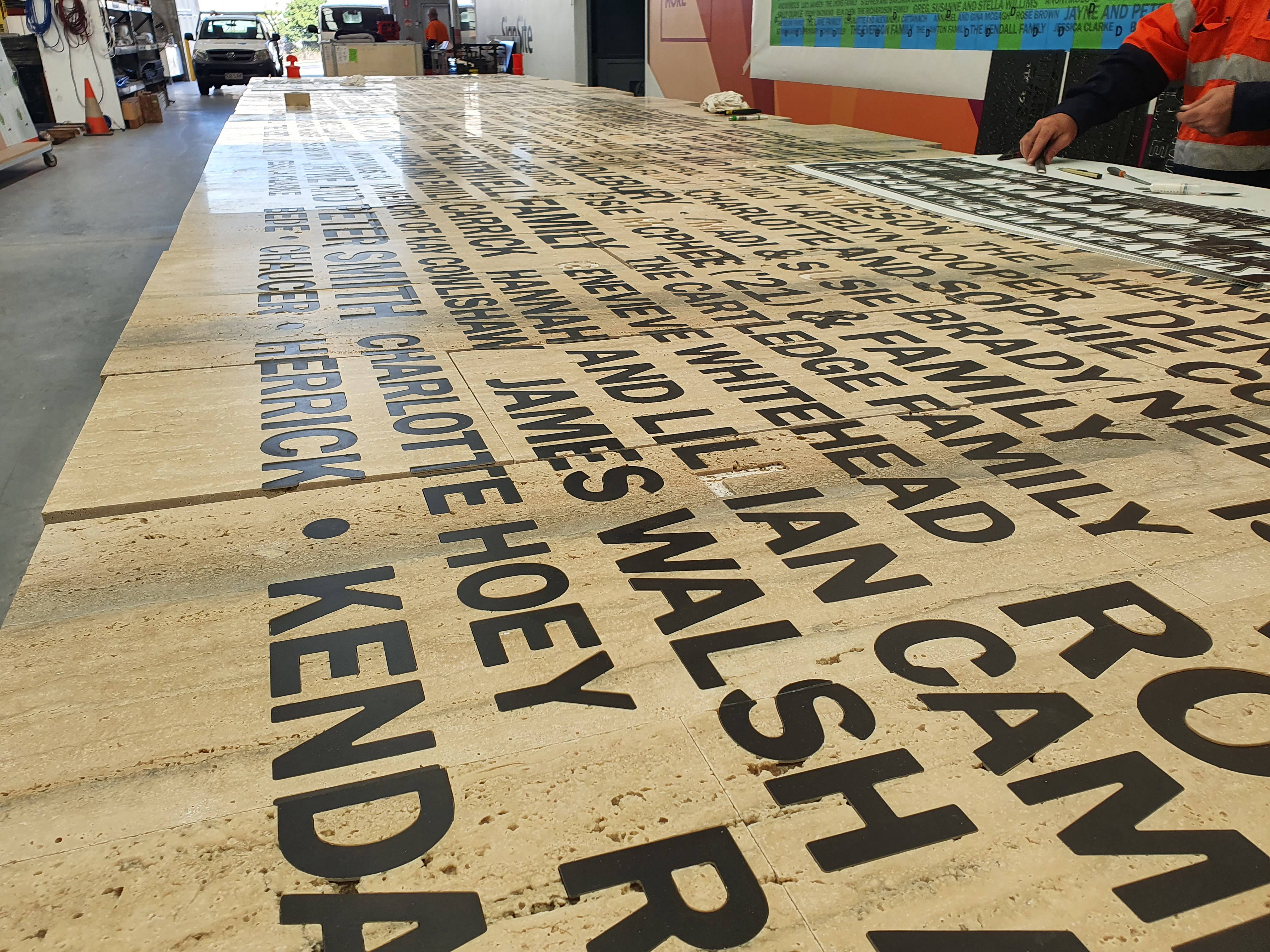 cnc routed donor wall