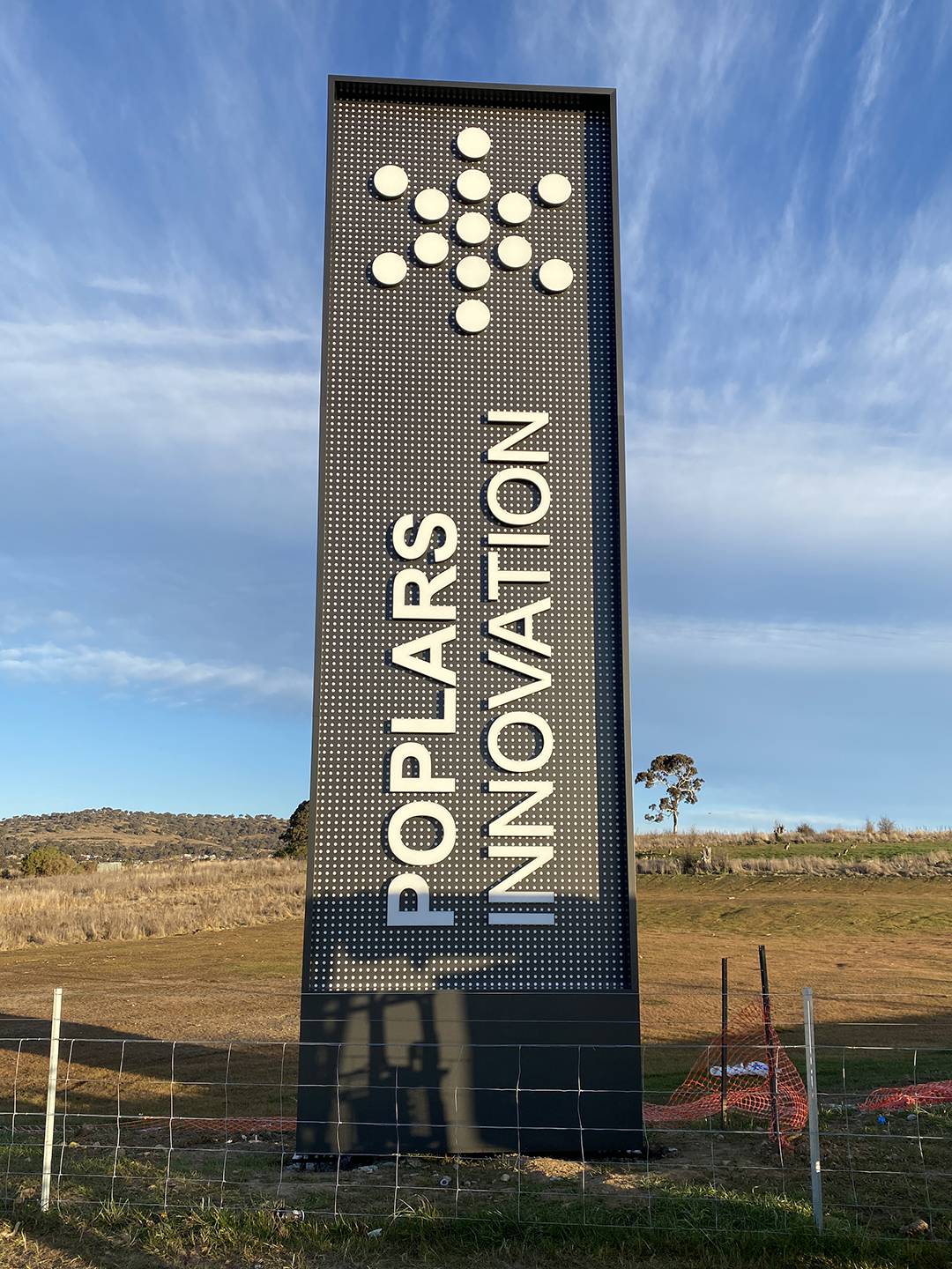 BMD Poplars Pylon Installed 