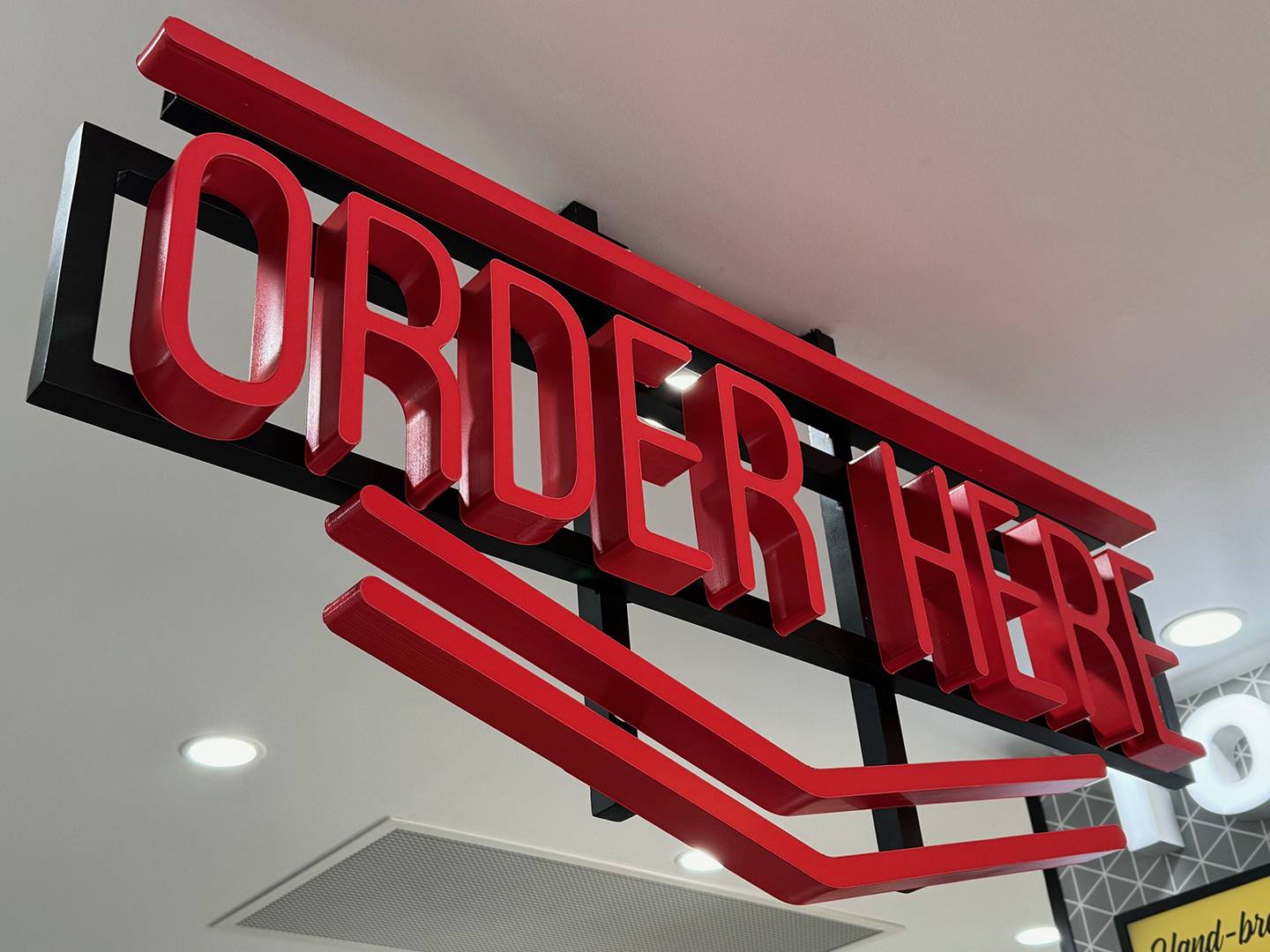 Carl's Jr 3D Printed Signage