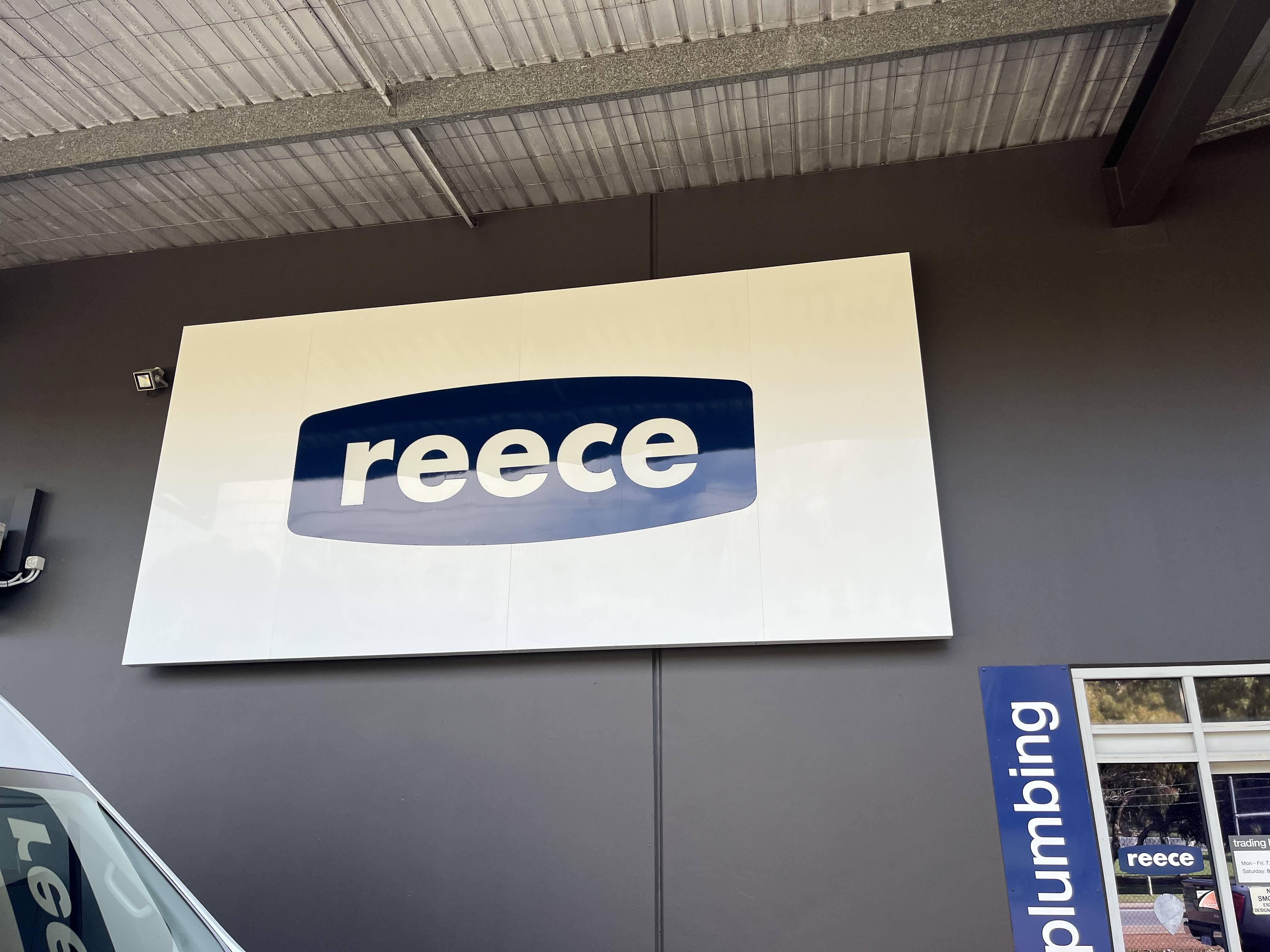 Reece Plumbing Building Signage