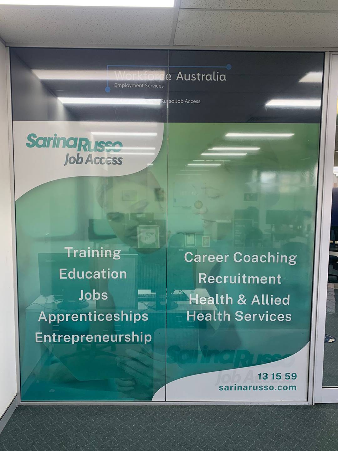 Sarina Russo Window Signage 