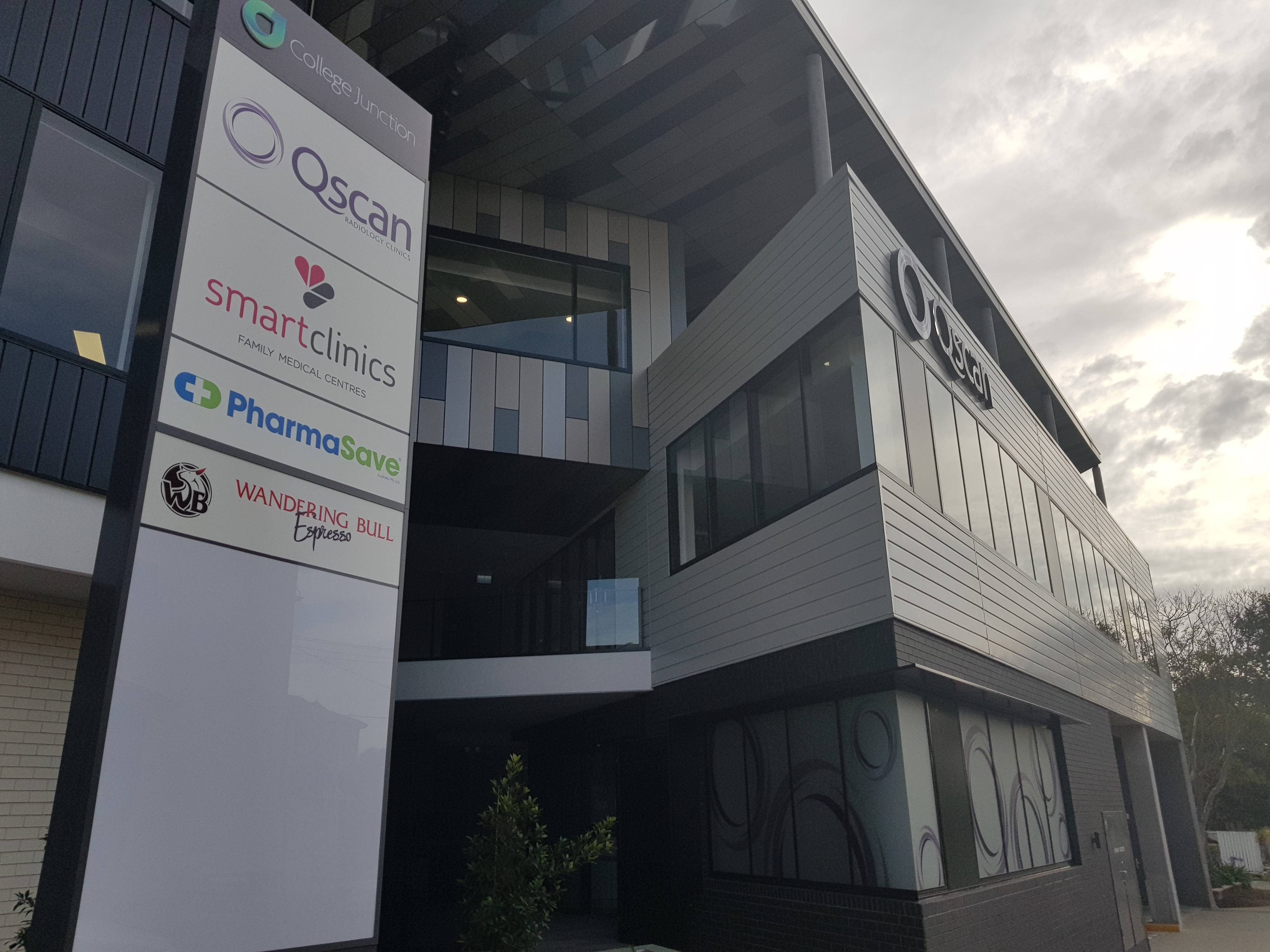 QScan Pylon & Fabricated Letters