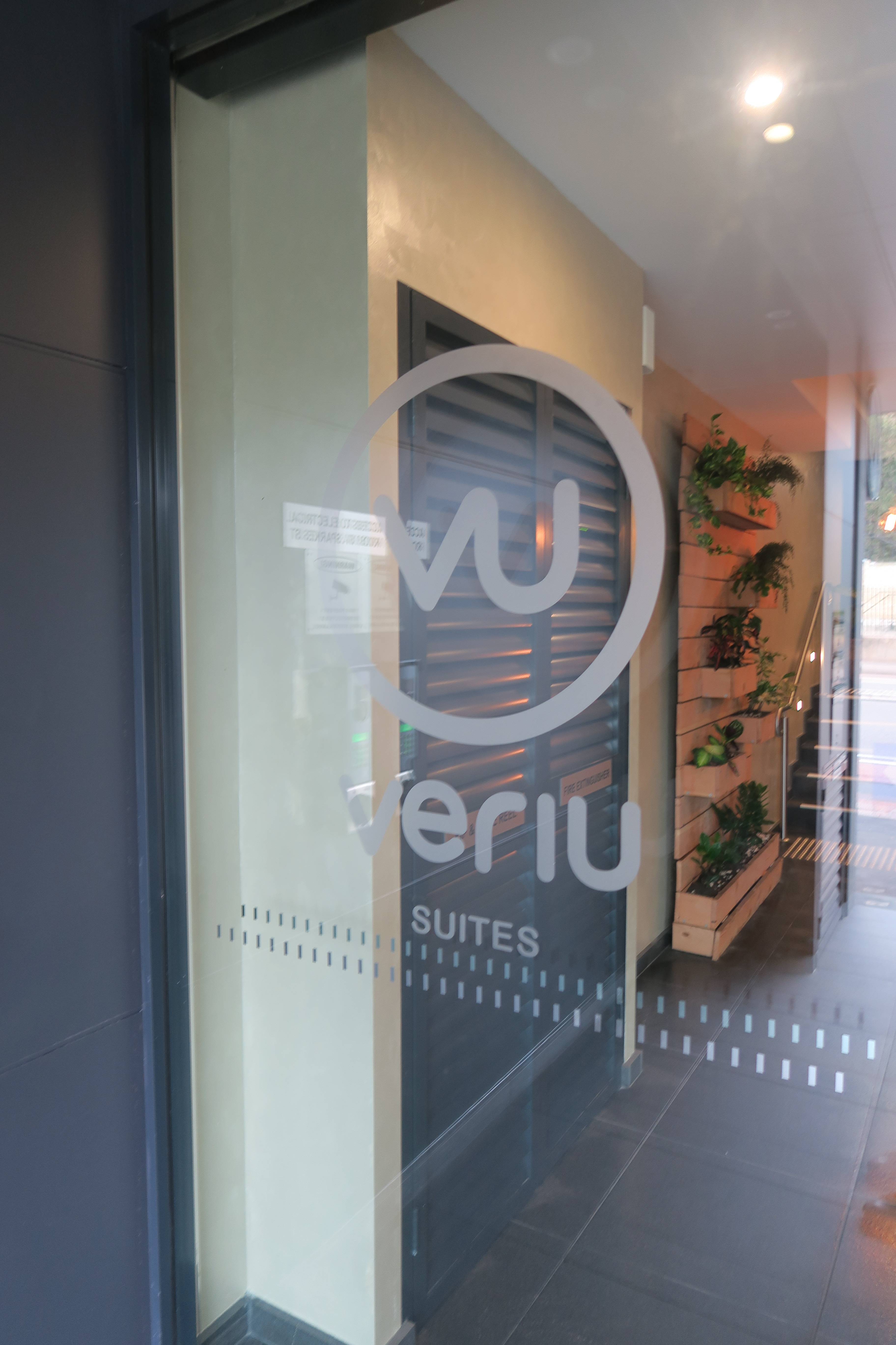 Veriu Suites Entry Door Graphics